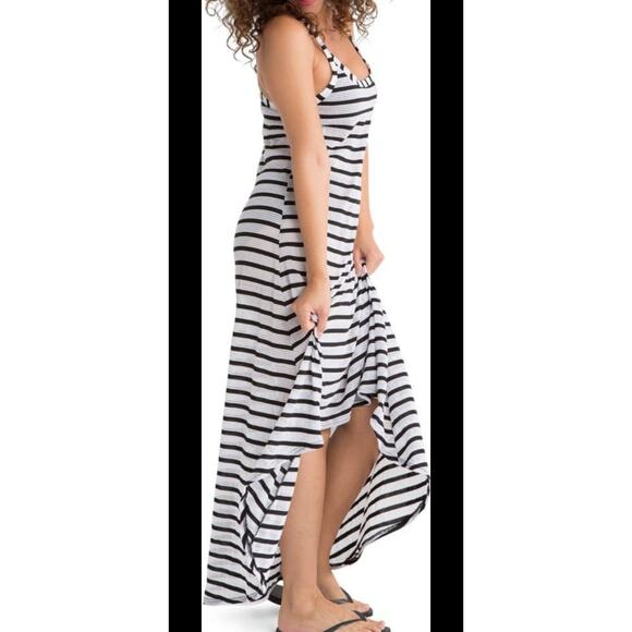 Spanx Summer Dress Womens M racerback built-in Bra Open knit Beach pool party - Picture 1 of 9